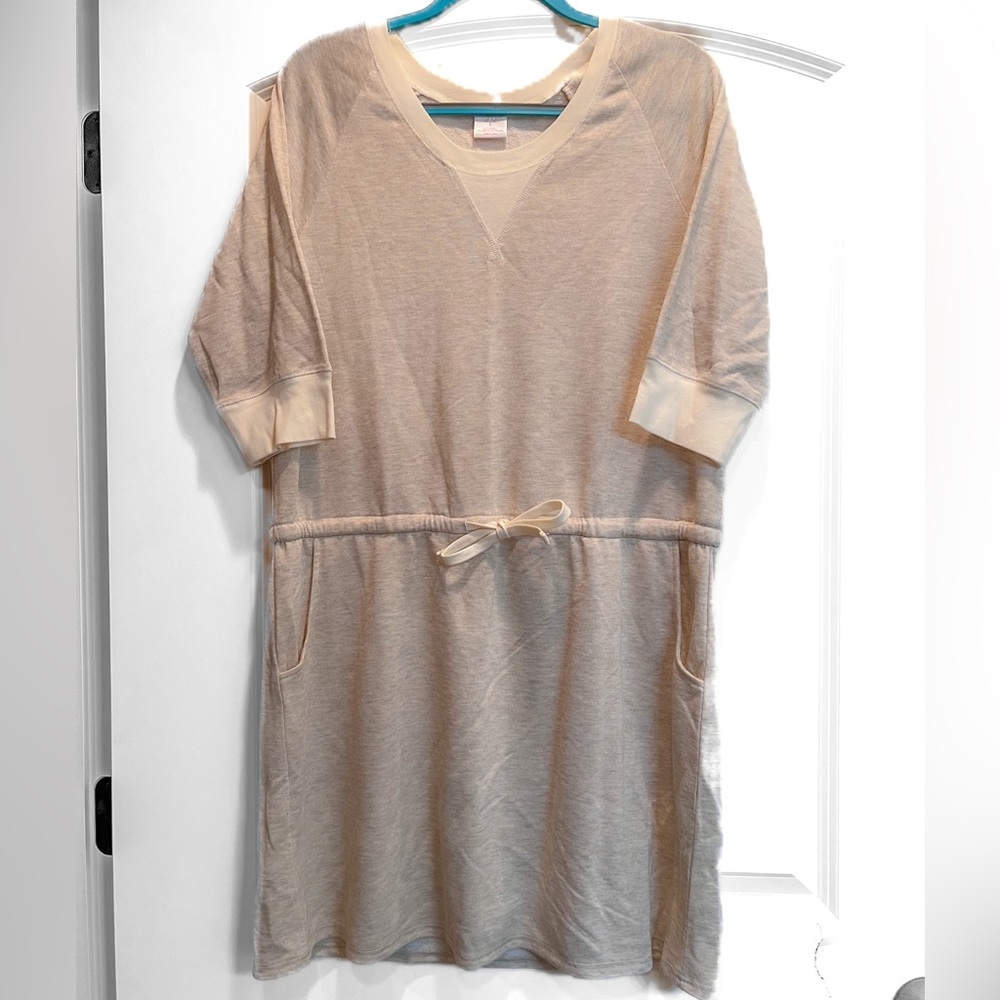 Jasmine & Ginger Light Weight Tunic Dress with Pockets & Tie Waist L